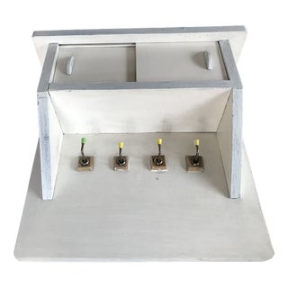 Small Hanging Shelf with Cabinet and Key Hooks, 1970s For Sale