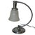 Chrome-plated Art Deco desk lamp by the Chase brass company with frosted bell shade. Measures 10" Wide x 6" Deep x 13"...