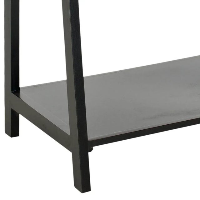 Modern 5 Tier Etagere, Black For Sale - Image 3 of 5