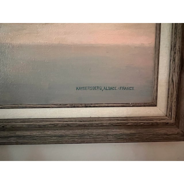 Original Realist Acrylic Painting by Tony Trezza of a Scene in Alsace, Framed For Sale In Philadelphia - Image 6 of 7