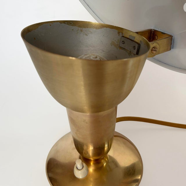 Modernist Model 31032 Table Lamp by Erik Tidstrand for Nordiska Kompaniet, Sweden, 1940s For Sale - Image 11 of 14