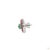 0.95 Carat Round Brilliant Cut Diamond Emerald Ruby Gold Earrings, Pair For Sale - Image 4 of 9