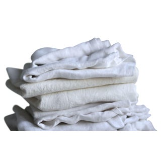 Vintage French Napkins - Set of 8 For Sale