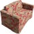 English East Indian Chintz Tapestry Loveseat - Red Ground Elephants For Sale - Image 3 of 5