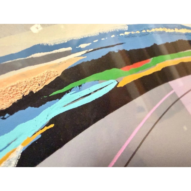 1970s Elba Alvarez Signed MCM Serigraph Abstract Art Limited 16/200 For Sale - Image 5 of 7