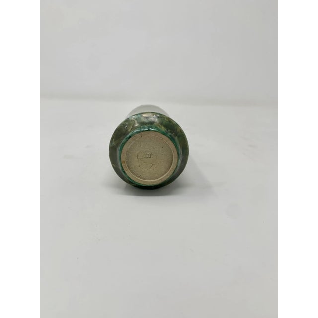 2000s Small Glazed Ceramic Vase For Sale - Image 9 of 10