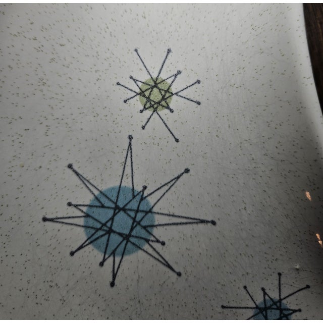 1960s Franciscan "Starburst" Crecent Plate For Sale - Image 9 of 11