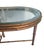 Vintage Hollywood Regency Iron Bronze Faux Bamboo Convertible Oval Coffee/sideTable For Sale - Image 9 of 13