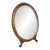 1920s Art Deco Gilded Gold Footed Vanity Mirror For Sale