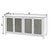 Spritely Home Accent Furniture Flagstaff 70 in. W Rectangular Cane 4 Door Sideboard, Desert Sand For Sale - Image 4 of 11
