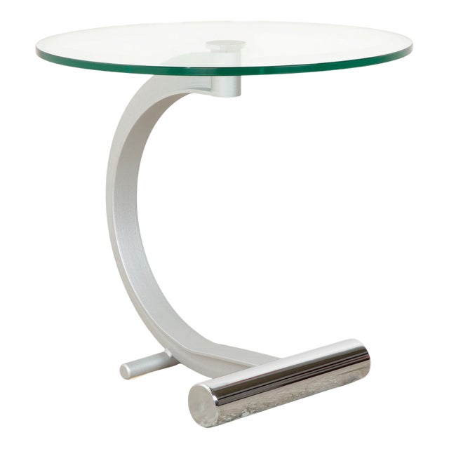 5170 Glass Coffee Table in Silver from Rolf Benz For Sale