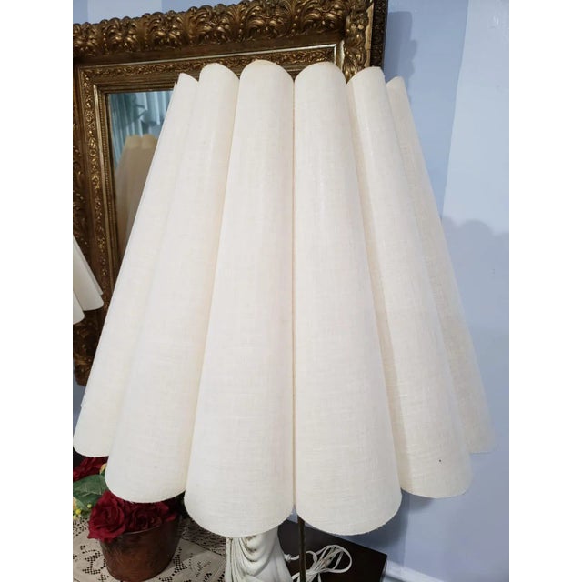1900s Porcelain Statue Lamps - A Pair For Sale - Image 10 of 11
