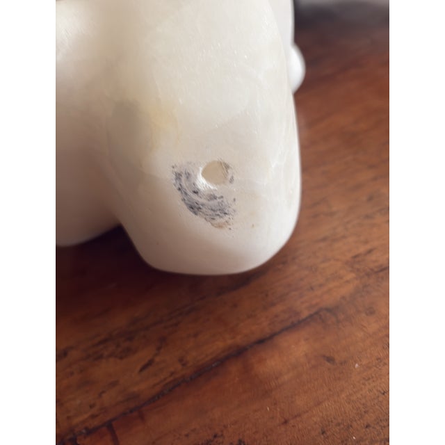 Mid-Century Modern Abstract Carrara Marble Sculpture (9.5” High) For Sale - Image 10 of 12