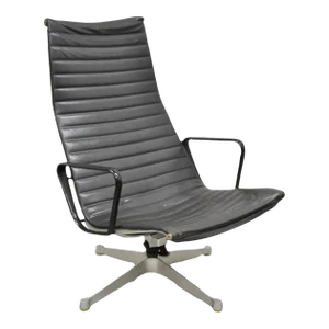 Late 20th Century Vintage Herman Miller Charles and Ray Eames Design Swivel Aluminum Group Chair