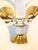 Vintage Italian Brass and Opaline 10-Arm Chandelier, 1970s For Sale - Image 14 of 18