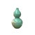 Chinese Celadon Green Crackle Ceramic Scenery Graphic Gourd Shape Vase For Sale - Image 4 of 9