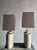 Architectural Table Lamps in Travertine and Brass in the style Maison Jansen, 1970s, Set of 2 For Sale - Image 4 of 16