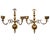 Enhance your space with a pair of vintage Ethan Allen brass wall sconces. These 12.625-inch candleholders offer timeless...