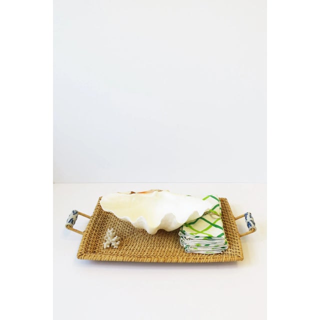 Vintage Kelly Green Cotton Dinner Napkins, Set of 6 For Sale - Image 11 of 13