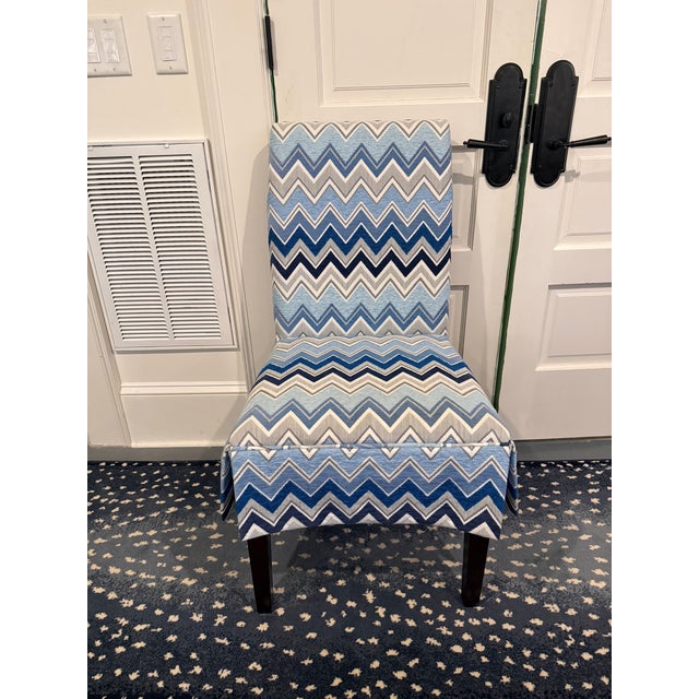 Jazzy Ikat Side Chair For Sale - Image 4 of 4
