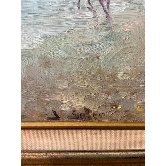 Mid 20th Century Juan Soler Post-Impressionist Oil on Canvas For Sale - Image 5 of 5