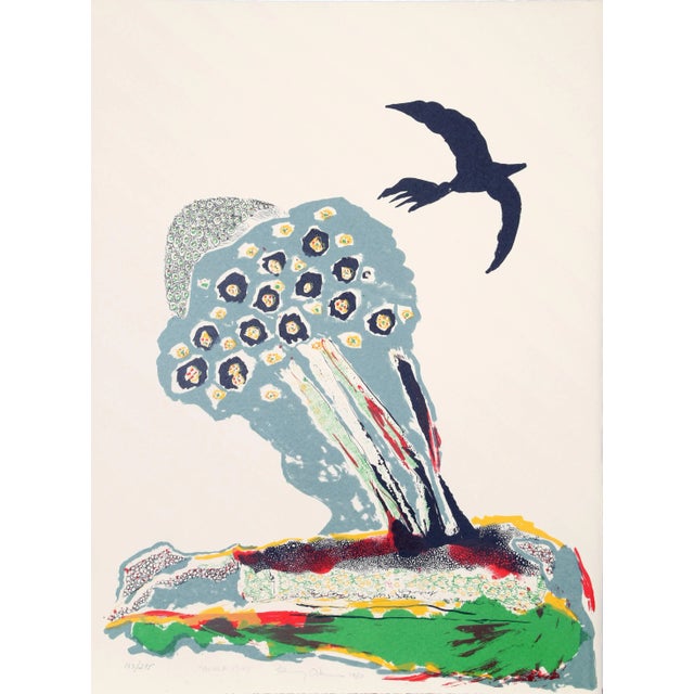 American Benny Andrews, Black Bird, Lithograph For Sale - Image 3 of 3