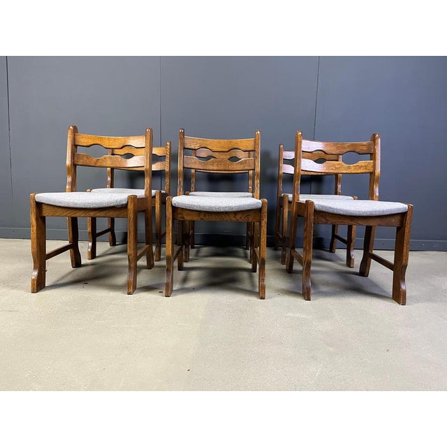 Vintage Brutalist Dining Chairs, 1960s, Set of 6 For Sale - Image 9 of 10