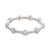 Contemporary Contemporary Diamond 18k White Gold Eternity Band, Size 5.75 For Sale - Image 3 of 4