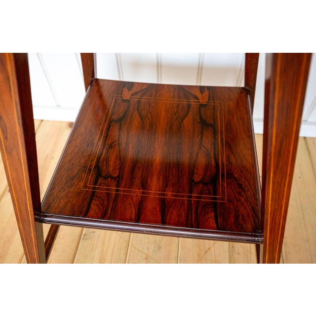 Antique Early 20th Century Edwardian Rosewood Side Table, 1900s For Sale - Image 4 of 18