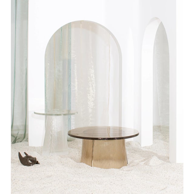 Not Yet Made - Made To Order Bent Side Table in Smoky Grey by Pulpo For Sale - Image 5 of 10