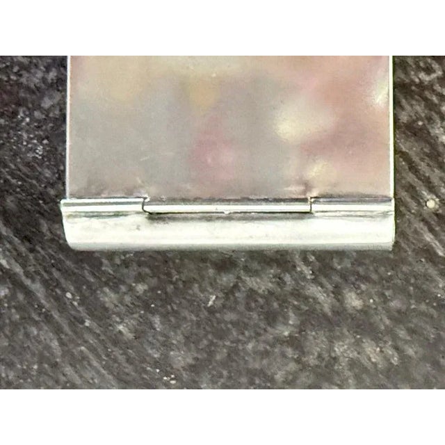 Metal Antique Sterling Silver Vesta Case, Art Nouveau Design, France, 1900s For Sale - Image 7 of 8