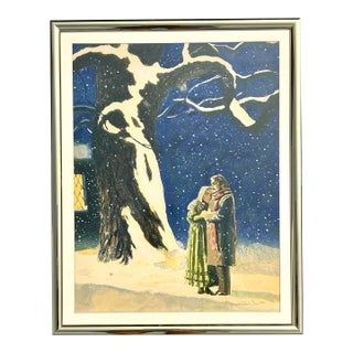 Vintage 1978 Metropoilitan Opera “La Boheme” Lithograph For Sale