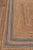 4'x6' Grey Border Rectangle Jute Handmade Rug For Sale - Image 6 of 9