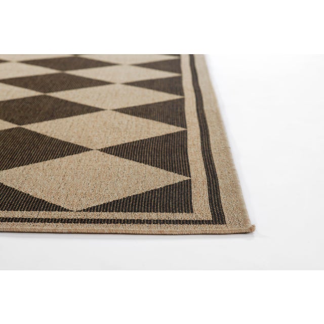 Erin Gates by Momeni Saybrook Diamond Black Indoor/Outdoor Area Rug 6'6" X 9' For Sale - Image 12 of 12