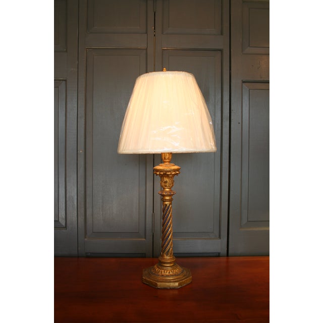 Antique French Gilt Candle Stick Lamp Chairish