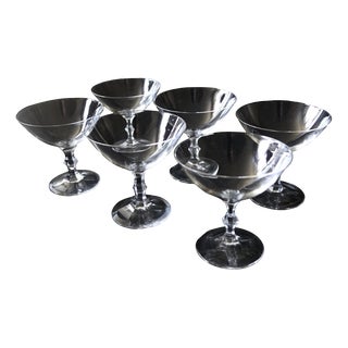 Vintage Liquer Glasses on Foot by Simon Gate for Sandvik, 1945, Set of 6 For Sale