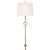 Cranston Large Sconce in Gilded Iron with Linen Shade Designer: Studio VC Finish: Gilded Iron Height: 37" Width: 13"...