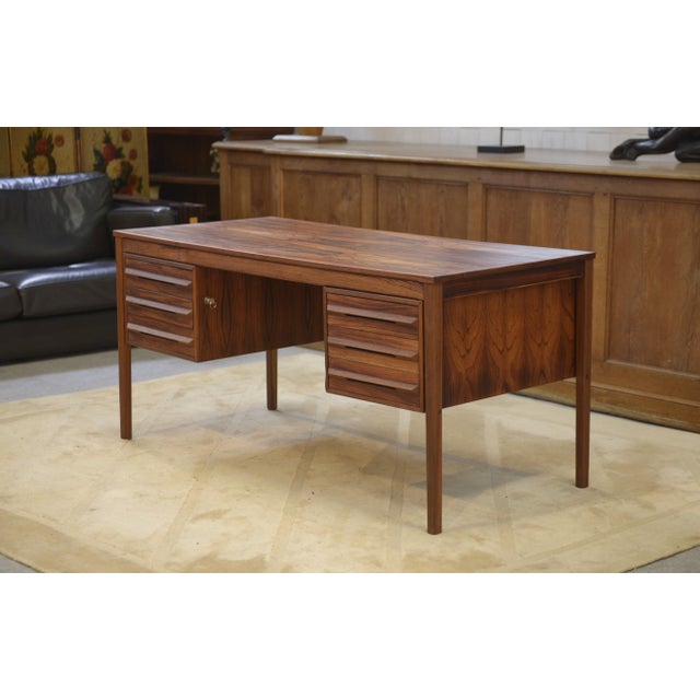 Scandinavian Bruksbo Wooden Desk attributed to Torbjorn Afdal, 1960s For Sale - Image 14 of 14