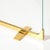 Mid-Century Sculptural Polished Brass & Glass Fireplace Screen For Sale In New York - Image 6 of 11