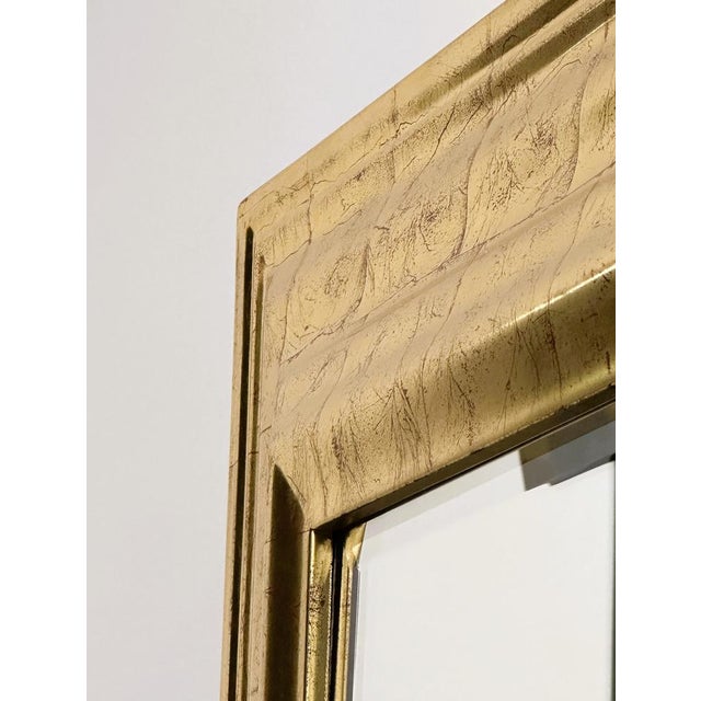 Large Mirror with Faux Gold Leaf Frame from Deknudt, Belgium, 1980s For Sale - Image 6 of 15