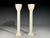 Mid-Century Modern Jean-Michel Frank Style, Monumental Torchiere Lamps, Plaster, 20th C. For Sale - Image 3 of 11