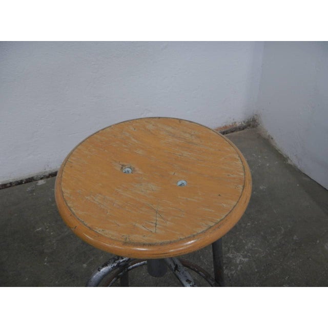 Vintage Four-Foot Stool, 1960 For Sale - Image 4 of 10