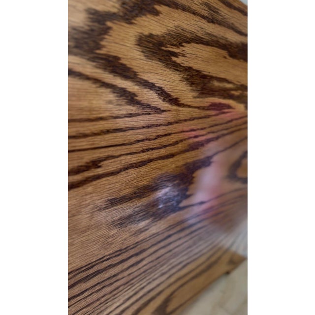 2020s Handcrafted Solid Oak Dovetailed Hope Chest For Sale - Image 5 of 7