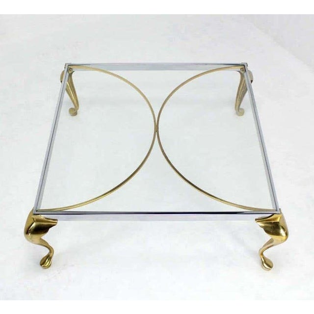 Elevate Your Living Space With This Striking 1970s Hollywood Regency Square Coffee Table. For Sale In Raleigh - Image 6 of 9