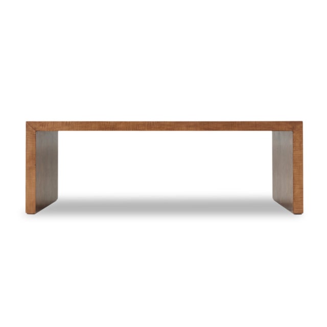 The table is made with a solid wood substructure and Sycamore veneers and features marquetry top and end supports. The...