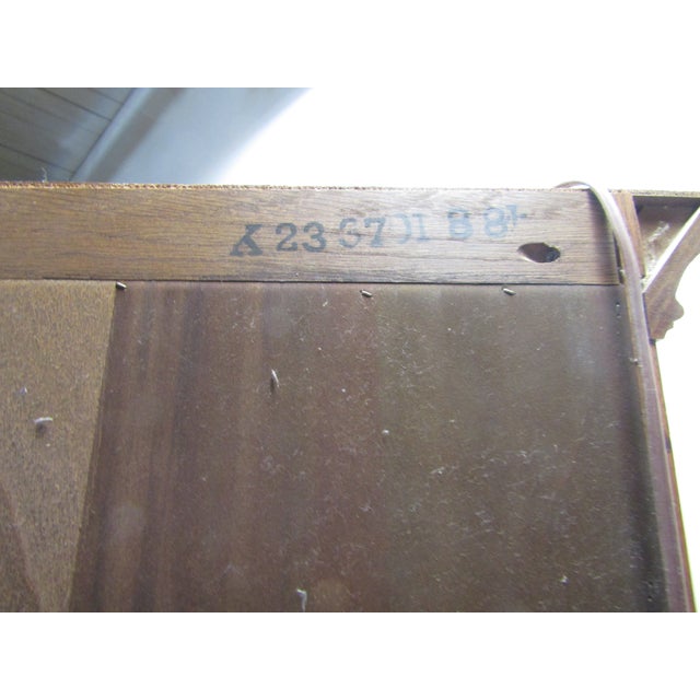 Pennsylvania House Solid Oak Leaded Glass Corner Cabinet For Sale - Image 9 of 9