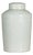 White Porcelain Asian Lidded Jar with Scrolling Foliage Motifs For Sale