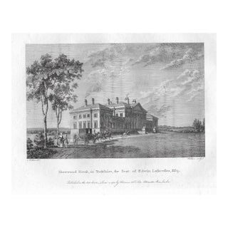 1788 Harewood English Country House Engraving For Sale