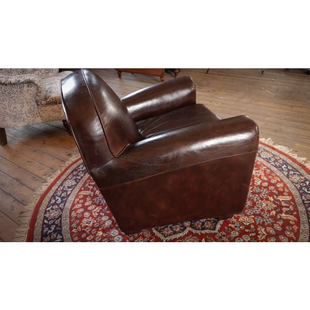 Leather Club Chair from Timothy Oulton, 2010s For Sale - Image 12 of 17
