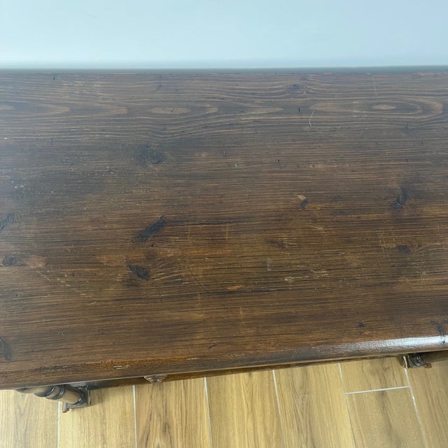 Vintage Wood Console Table, 1920s For Sale - Image 13 of 18